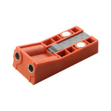 Woodworking Hole Drilling Locator Red for Board Splicing Furniture Repairing Twin Pocket