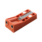 Woodworking Hole Drilling Locator Red for Board Splicing Furniture Repairing Twin Pocket