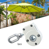 Maxbell 3 Pieces Drive Gear Lawn Manual Crank Gear for Courtyard Outside Rain Canopy