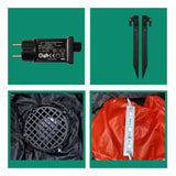 Maxbell 1.8M Inflatable Santa Chimney Xmas Decoration for Outdoor Party Courtyard