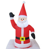 Maxbell 1.8M Inflatable Santa Chimney Cute Built in LED Lights for Home Courtyard