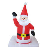 1.8M Inflatable Santa Chimney Built in LED Lights for Holiday Yard Garden