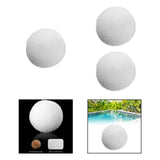 Maxbell Pool Scum Absorber Washable Bathtub White Reusable Swimming Pool Filter Ball 1x