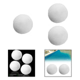 Maxbell Pool Scum Absorber Washable Bathtub White Reusable Swimming Pool Filter Ball 1x