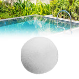 Maxbell Pool Scum Absorber Washable Bathtub White Reusable Swimming Pool Filter Ball 1x