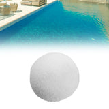 Maxbell Pool Scum Absorber Washable Bathtub White Reusable Swimming Pool Filter Ball 1x