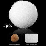 Maxbell Pool Scum Absorber Washable Bathtub White Reusable Swimming Pool Filter Ball 2x