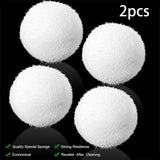 Maxbell Pool Scum Absorber Washable Bathtub White Reusable Swimming Pool Filter Ball 2x