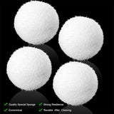 Maxbell Pool Scum Absorber Washable Bathtub White Reusable Swimming Pool Filter Ball 2x