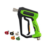 Maxbell Pressure Washer Household Cleaning Fence Driveway Yard Powerful Washing Tool Internal 10mm With 5 Nozzles