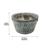 Decorative Flower Pot Resin Plant Container for Garden Office Outdoor Indoor