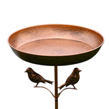 Bird Bath Bowl Metal Stand Iron Pedestal Bird Feeder for Patio Outdoors Yard