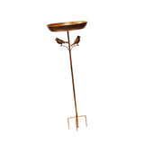 Bird Bath Bowl Metal Stand Iron Pedestal Bird Feeder for Patio Outdoors Yard