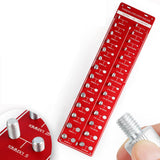 Maxbell Nut and Bolt Thread Checker for DIY Tool Enthusiasts Car Mechanics Plumbers
