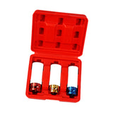 1/2-inch Thin Wall Impact Deep Lug Nut Socket Set Wheel Protector Color Coded Red Box