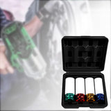 1/2-inch Thin Wall Impact Deep Lug Nut Socket Set Wheel Protector Color Coded Black Box