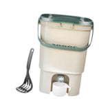 Maxbell Compost Bucket 21L Sealed Food Waste Compost Bin for Balcony Backyard Garden Green