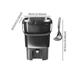 Maxbell Compost Bucket 21L Sealed Food Waste Compost Bin for Balcony Backyard Garden Black