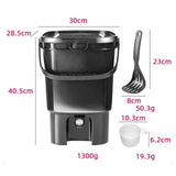 Maxbell Compost Bucket 21L Sealed Food Waste Compost Bin for Balcony Backyard Garden Black