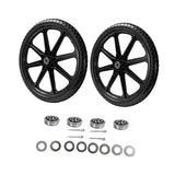 Maxbell 2 Pieces 20" Flat Free Tires Wheelbarrow Wheels for Lawn Carts Utility Carts