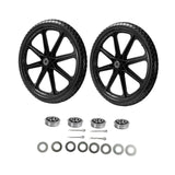Maxbell 2 Pieces 20" Flat Free Tires Wheelbarrow Wheels for Lawn Carts Utility Carts