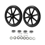 Maxbell 2 Pieces 20" Flat Free Tires Wheelbarrow Wheels for Lawn Carts Utility Carts