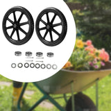 Maxbell 2 Pieces 20" Flat Free Tires Wheelbarrow Wheels for Lawn Carts Utility Carts