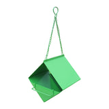 Maxbell Outdoor Hanging Bird Feeder for Cardinals Finch Rainproof Square Shaped Green