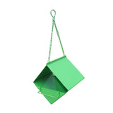 Maxbell Outdoor Hanging Bird Feeder for Cardinals Finch Rainproof Square Shaped Green