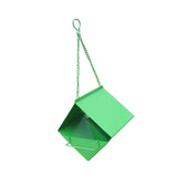 Maxbell Outdoor Hanging Bird Feeder for Cardinals Finch Rainproof Square Shaped Green