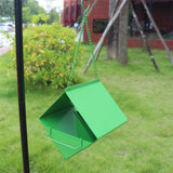 Maxbell Outdoor Hanging Bird Feeder for Cardinals Finch Rainproof Square Shaped Green