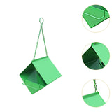 Maxbell Outdoor Hanging Bird Feeder for Cardinals Finch Rainproof Square Shaped Green