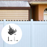 Maxbell 24x Intruder Deterrent Fence Wall Spikes Metal for Home Security Improvement