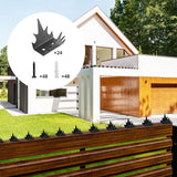 Maxbell 24x Intruder Deterrent Fence Wall Spikes Metal for Home Security Improvement