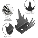 Maxbell 24x Intruder Deterrent Fence Wall Spikes Metal for Home Security Improvement