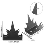 Maxbell 24x Intruder Deterrent Fence Wall Spikes Metal for Home Security Improvement