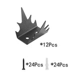 Maxbell 24x Intruder Deterrent Fence Wall Spikes Metal for Home Security Improvement
