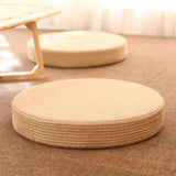 Woven Seat Cushion Flat Meditation Cushion for Tea Ceremony Living Room Home 6 cm Height