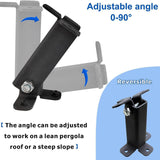 Roof Riser Beam Bracket Spare Part Patio High Strength Garage Beam Mount Kit 10cmx7cmx14cm 3Pcs