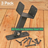 Roof Riser Beam Bracket Spare Part Patio High Strength Garage Beam Mount Kit 20.8cmx10cmx14.7cm 3Pcs