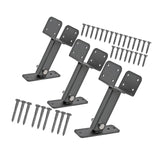 Roof Riser Beam Bracket Spare Part Patio High Strength Garage Beam Mount Kit 20.8cmx10cmx14.7cm 3Pcs