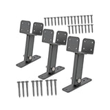 Roof Riser Beam Bracket Spare Part Patio High Strength Garage Beam Mount Kit 20.8cmx10cmx14.7cm 3Pcs