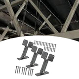 Roof Riser Beam Bracket Spare Part Patio High Strength Garage Beam Mount Kit 20.8cmx10cmx14.7cm 3Pcs