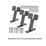 Roof Riser Beam Bracket Spare Part Patio High Strength Garage Beam Mount Kit 20.8cmx10cmx14.7cm 3Pcs