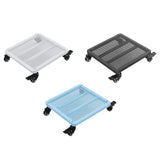 Maxbell Movable Plantpot Tray Heavy Duty Pot Trolley for Patio Indoor Outdoor Garden White