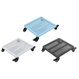 Maxbell Movable Plantpot Tray Heavy Duty Pot Trolley for Patio Indoor Outdoor Garden White