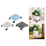 Maxbell Movable Plantpot Tray Heavy Duty Pot Trolley for Patio Indoor Outdoor Garden White