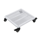 Maxbell Movable Plantpot Tray Heavy Duty Pot Trolley for Patio Indoor Outdoor Garden White