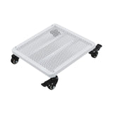 Maxbell Movable Plantpot Tray Heavy Duty Pot Trolley for Patio Indoor Outdoor Garden White