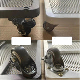 Maxbell Movable Plantpot Tray Heavy Duty Pot Trolley for Patio Indoor Outdoor Garden White